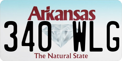 AR license plate 340WLG
