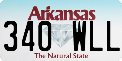 AR license plate 340WLL