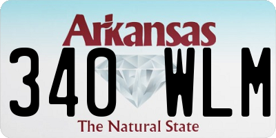 AR license plate 340WLM