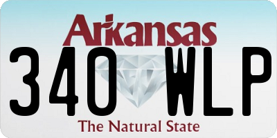 AR license plate 340WLP