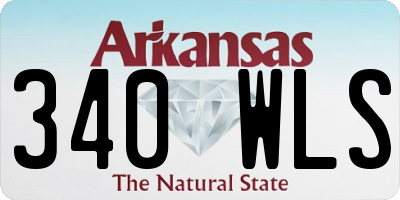 AR license plate 340WLS