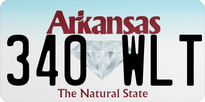 AR license plate 340WLT