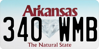 AR license plate 340WMB