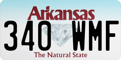 AR license plate 340WMF