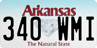 AR license plate 340WMI