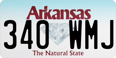 AR license plate 340WMJ