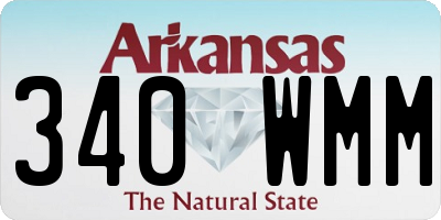 AR license plate 340WMM