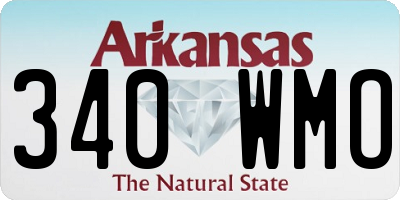 AR license plate 340WMO