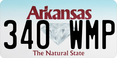 AR license plate 340WMP
