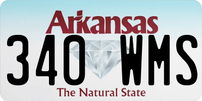 AR license plate 340WMS