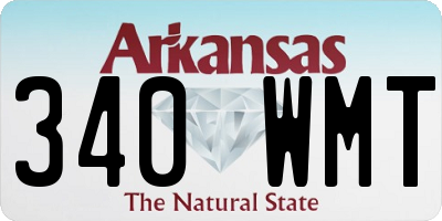 AR license plate 340WMT