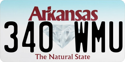 AR license plate 340WMU