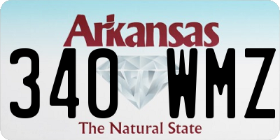 AR license plate 340WMZ