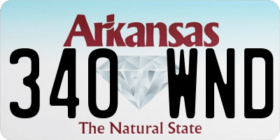 AR license plate 340WND