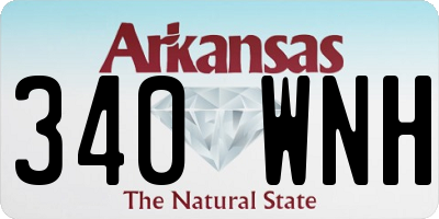 AR license plate 340WNH