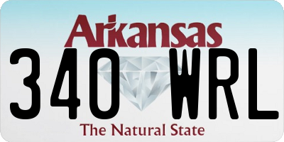 AR license plate 340WRL