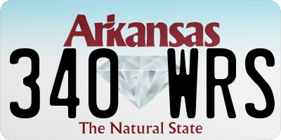 AR license plate 340WRS