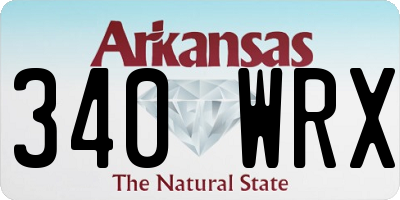 AR license plate 340WRX