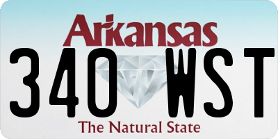 AR license plate 340WST