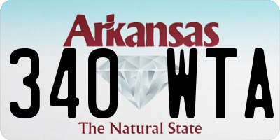 AR license plate 340WTA