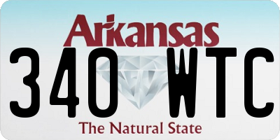 AR license plate 340WTC