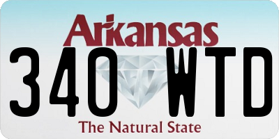 AR license plate 340WTD