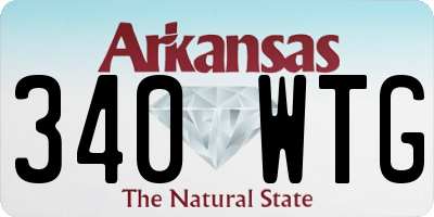 AR license plate 340WTG