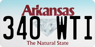 AR license plate 340WTI