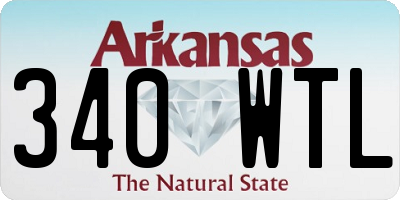 AR license plate 340WTL