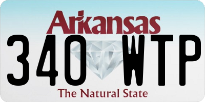 AR license plate 340WTP