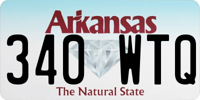 AR license plate 340WTQ