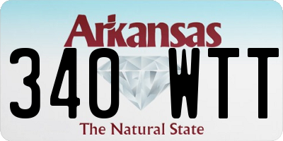 AR license plate 340WTT