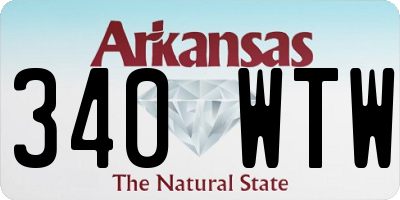 AR license plate 340WTW