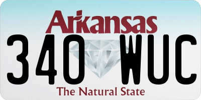 AR license plate 340WUC