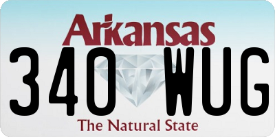 AR license plate 340WUG