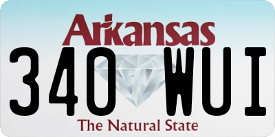 AR license plate 340WUI