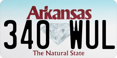 AR license plate 340WUL