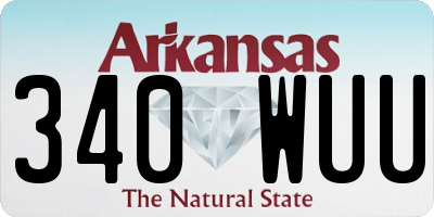 AR license plate 340WUU