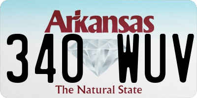 AR license plate 340WUV