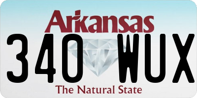 AR license plate 340WUX