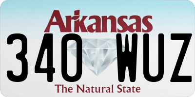 AR license plate 340WUZ