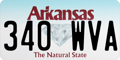 AR license plate 340WVA