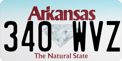 AR license plate 340WVZ