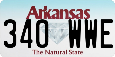 AR license plate 340WWE