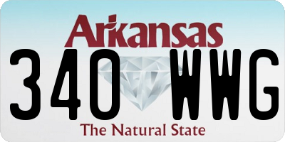 AR license plate 340WWG