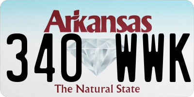 AR license plate 340WWK