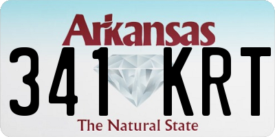 AR license plate 341KRT