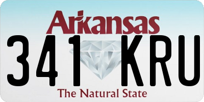AR license plate 341KRU
