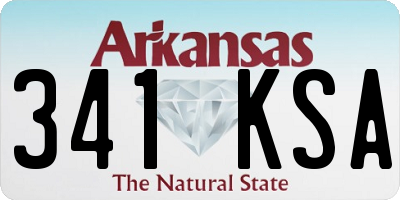 AR license plate 341KSA