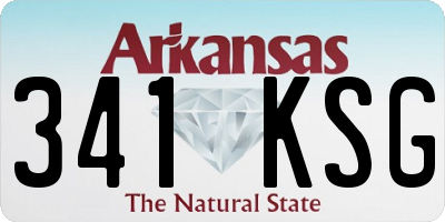 AR license plate 341KSG